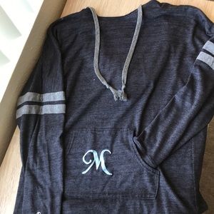 Custom Calligraphy “M” hoodie.